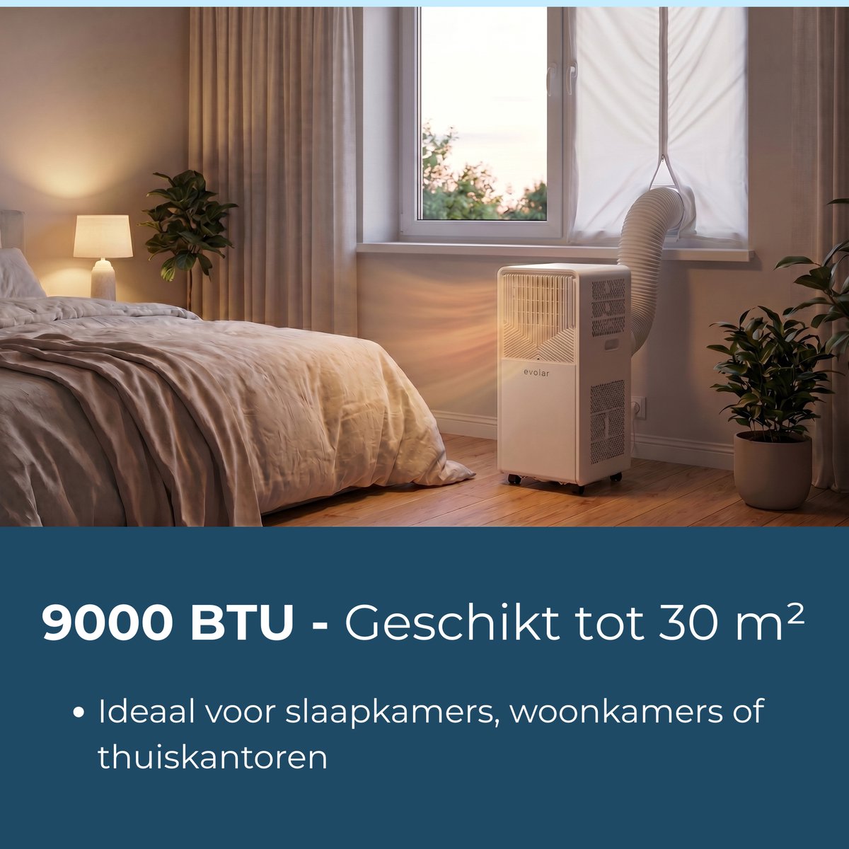 Evolar Mobiele Smart Airco 9000 BTU thumbnail 4