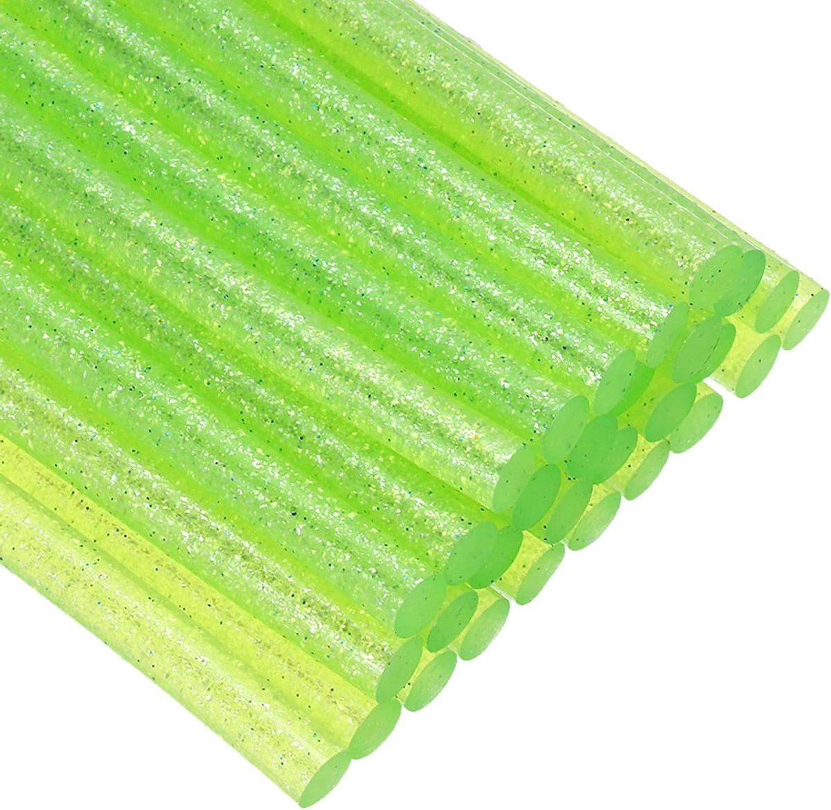 Lijmpistool Stiften - Kleurrijke Lijm - Repareren Knutselen - Sterke Hechting - 100 mm x 7 mm - Glitter Groen
