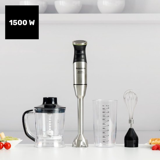Staafmixer XXL - Keukenmixer Handmixer - Grote Porties Maken - Krachtige 1500W Motor - 1 Liter XL - Zwart — afbeelding 2