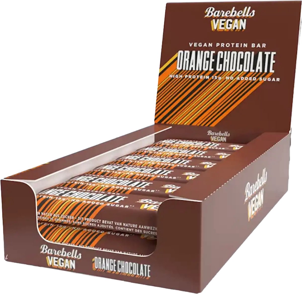 Barebell Vegan Protein Bars - 12 x 55g - Orange Chocolate
