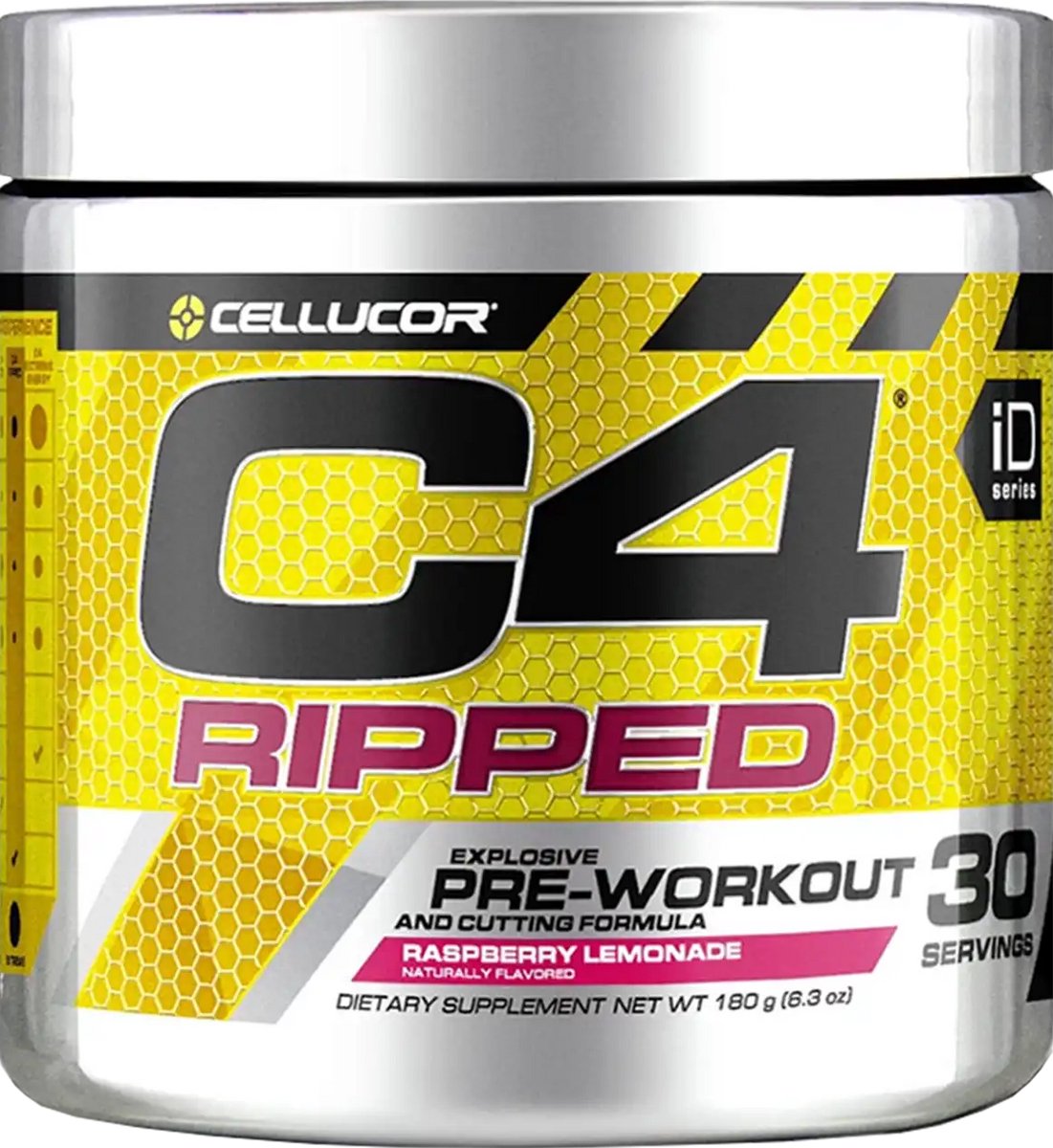 Cellucor C4 Ripped Pre-Workout - 30 Doseringen - Raspberry Lemonade