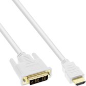 InLine Premium DVI-D Single Link - HDMI kabel / wit - 3 meter