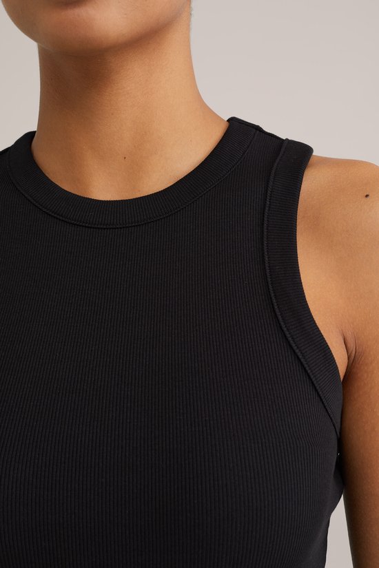 WE Fashion Débardeur femme côtelé