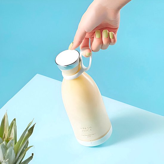BORVAT® - Witte Draadloze Blender To Go - Smoothie Maker voor Onderweg - Draagbare Mini blender van Borvat — afbeelding 4