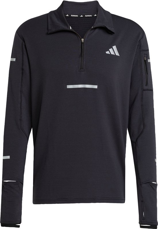 adidas Performance Adi365 Running CLIMAWARM+ Half-Zip - Heren - Zwart- L