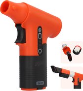 FBT170 - Electrische turbo fan - Ventilator - Jet fan - Blaas pistool - Stuwkracht van 170 gram - Draadloos - Verschillende functies - Met verschillende opzet stukken - Oplaadbaar - Verschillende snelheden - Oranje