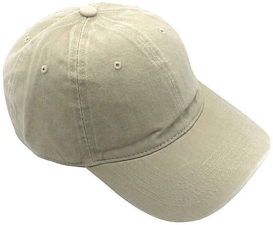 Casquette - Beige - Respirante et confortable - Katoen - Pour femme et homme - Idéale pour l'été et le Sport