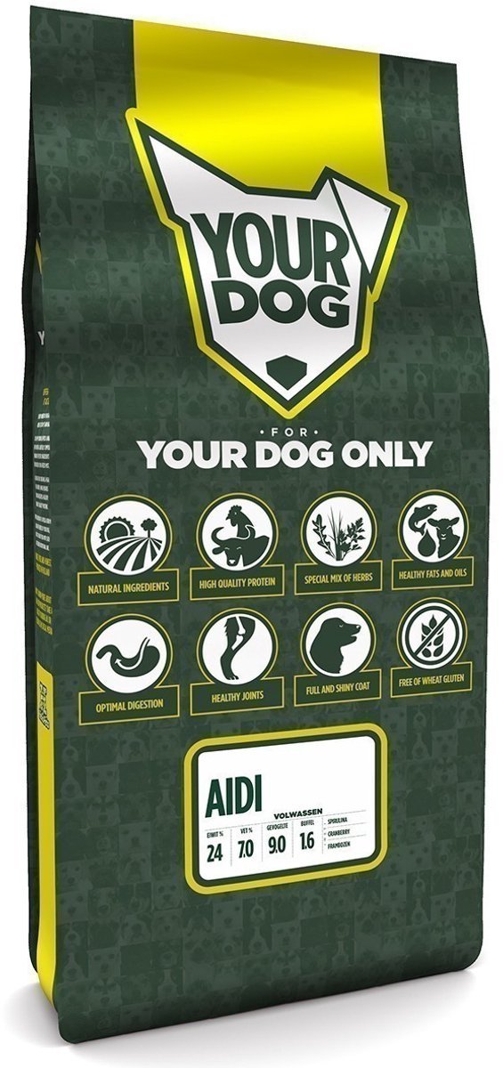 Yourdog Aidi Rasspecifiek Adult Hondenvoer 12kg | Hondenbrokken