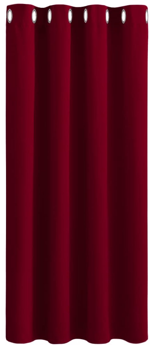 Ibenzoa Stijlvolle Verduisteringsgordijnen met Ringen voor Optimale Privacy en Comfort in Elke Kamer bordeaux