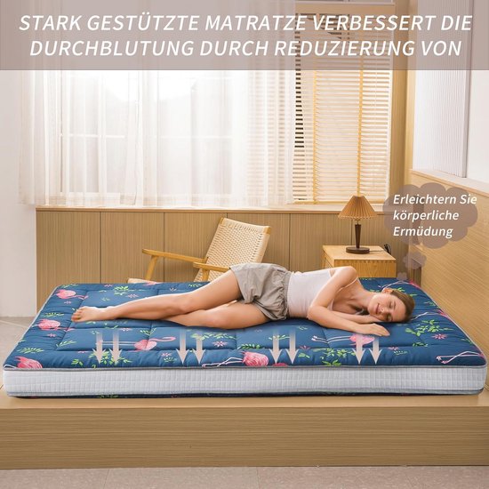 Dik Opvouwbaar Vloermatras voor Camping en Logeerbed - 150 x 200 cm van Bo-Camp — afbeelding 5