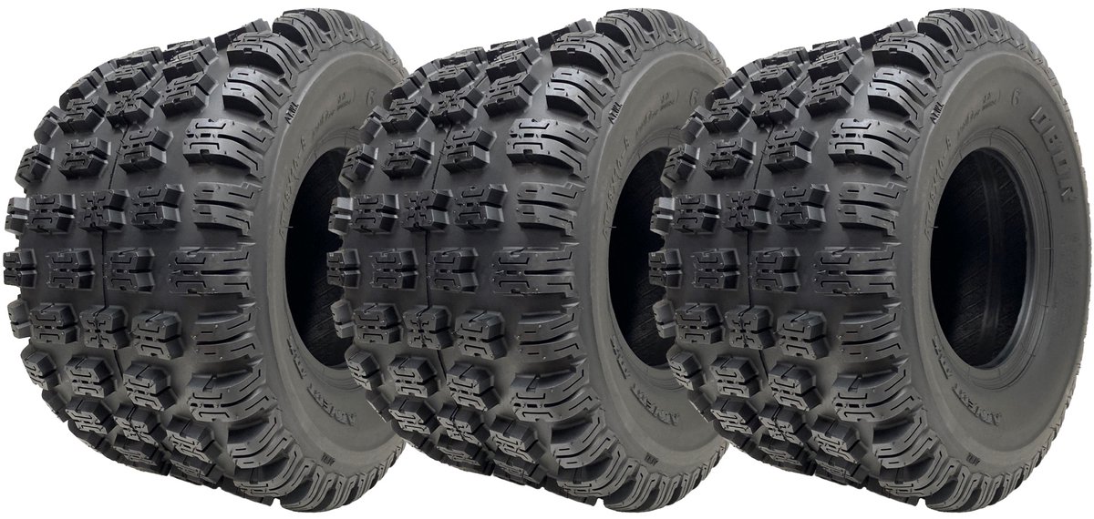 18x10-8 ATV-banden OBOR Advent Tubeless 255/50-8, goedgekeurd voor de openbare weg, 102 kg (set van 3)