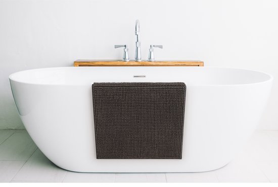Blumtal Badmat - Anti-slip Badmat - Chenille Zachte Badmat - 60 x 120 cm - Mosterdgeel