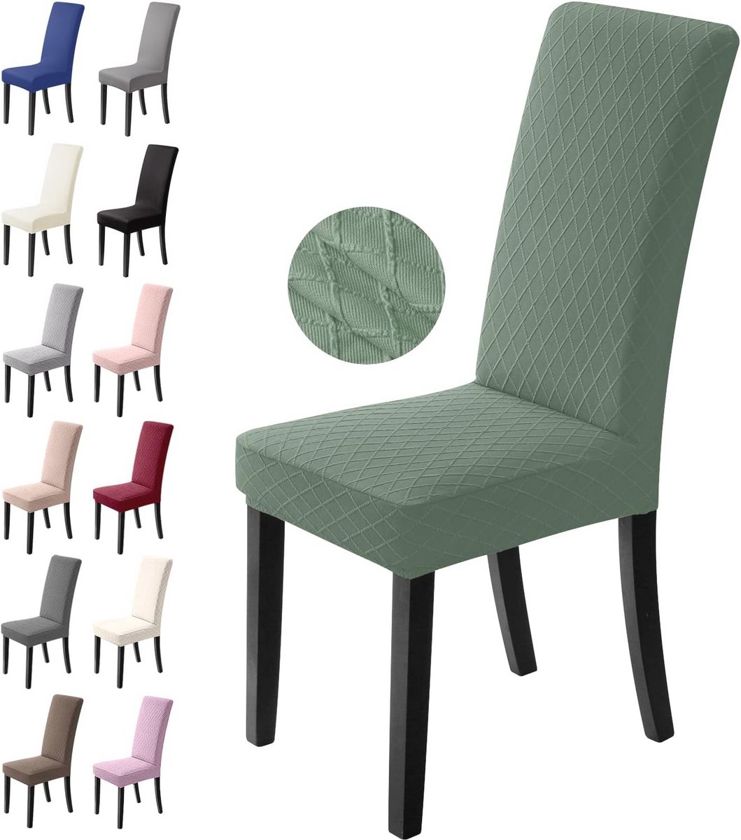 Elastische Stoelhoezen 4 Stuks - Moderne Stretch Eetstoelhoezen voor Eetkamer, Bruiloft en