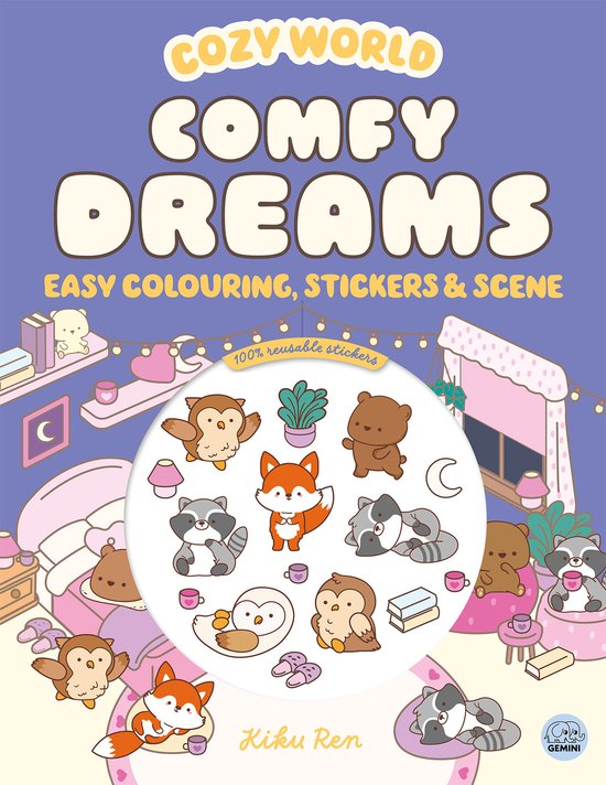 Cozy World- Cozy World Comfy Dreams: Easy Colouring and Stic ... - cover