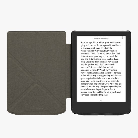 kwmobile e-reader hoesje geschikt voor Pocketbook Verse / Verse Lite / Verse Pro / Color / Vivlio Light/Light HD hoes - Ereader flip case met standaard - E reader cover van kunstleer - In mintgroen van Merkloos — afbeelding 5