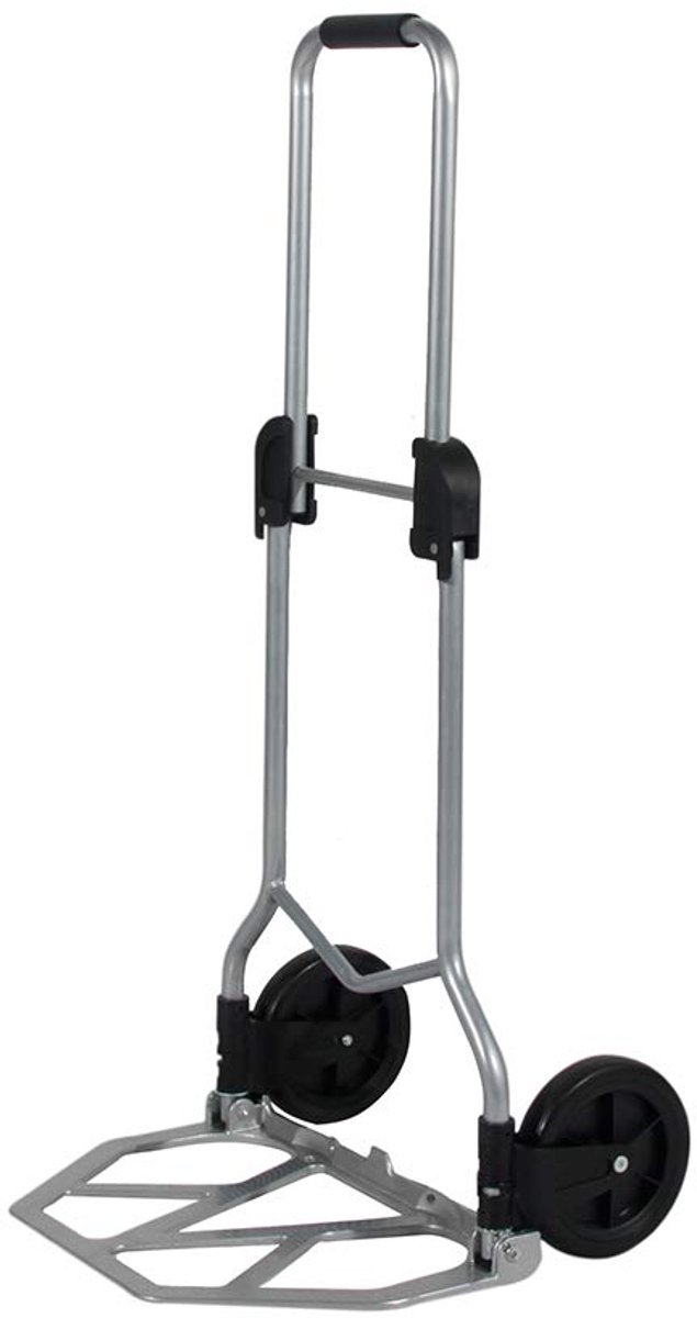 Ibenzoa® Inklapbare Aluminium Transportwagen met Comfortabele Handgreep en Hoge Draagkracht tot 70 kg