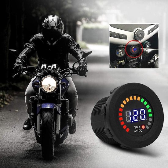 YB5135DB Voltmeter, LCD Digital Display Three Wire Voltage Meter Monitor Voltmeter Waterproof Fully Closed DC(DC0-100V