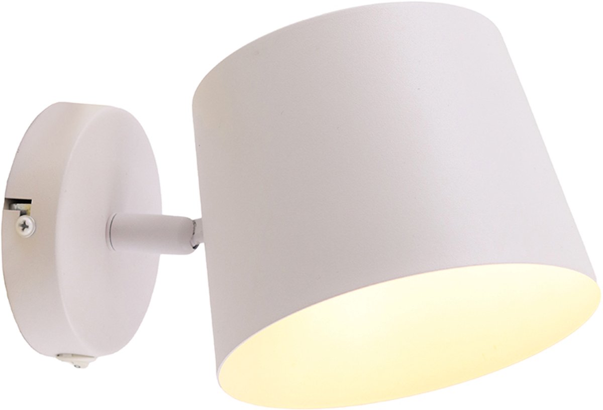 Olucia - RINKE - Wandlamp - Wit - Vorm: Kegel