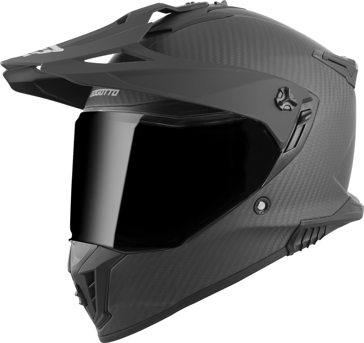 Bogotto FG-601 Carbon 6K Zwart Enduro Helm - Maat XXL - Helm