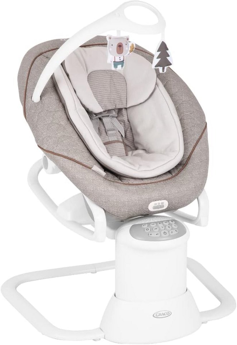 Image of 2-in-1 Babyschommel en Draagbare Wip met Vibratie voor Baby's van Geboorte tot 6 Maanden
