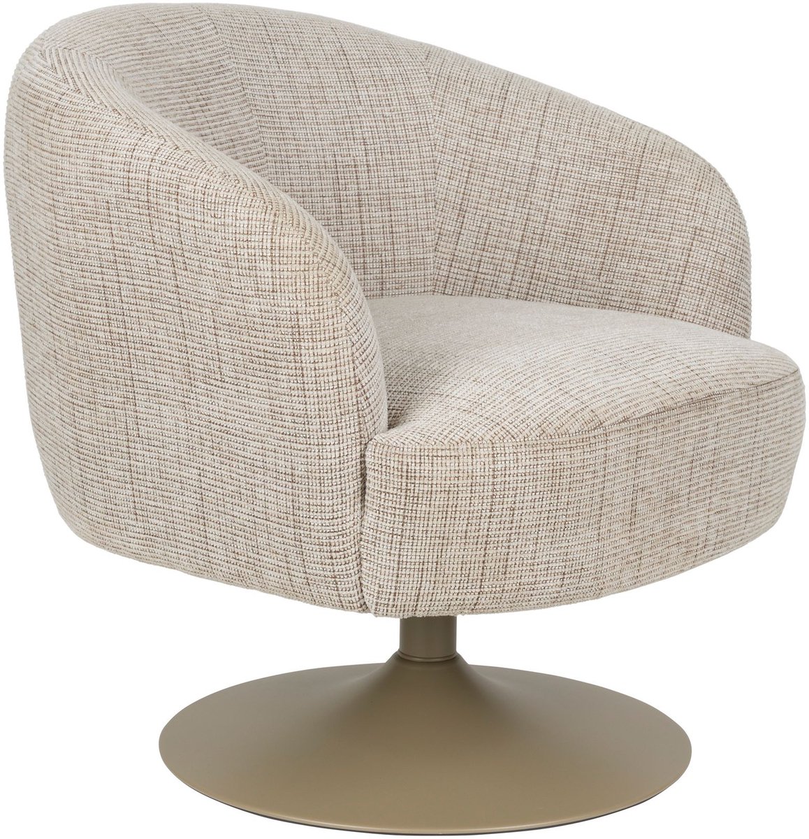 Housecraft Living Renate Fauteuil Draaibaar Beige/ Bruin