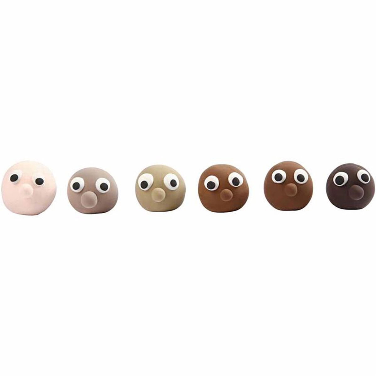Silk Clay - Klei - Set met 6 Bruintinten — afbeelding 3
