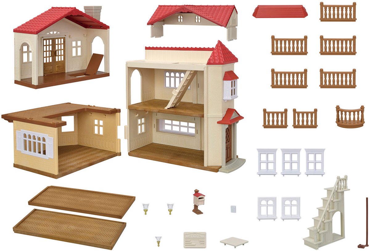 Sylvanian Families 5708- Groot poppenhuis met geheime speelkamer- poppenhuis- te combineren met Startershuis ( 5567) tot een mega poppenhuis — afbeelding 6