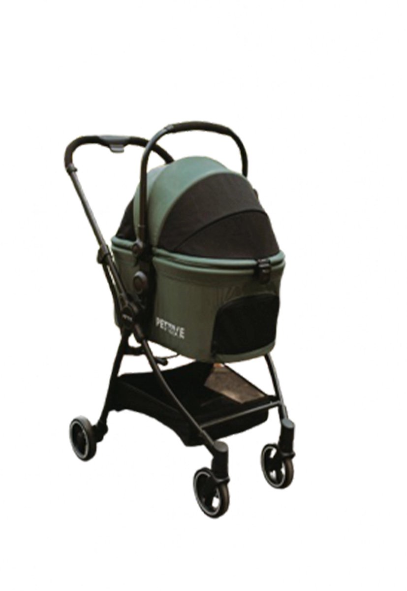 Petrive Wandelwagen S-Rider voor honden en katten Groen