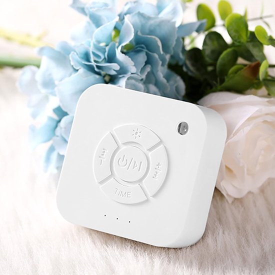 White Noise – White Noise Machine – White Noise Baby – Witte Ruis – Draadloos en Oplaadbaar Muziekdoosje