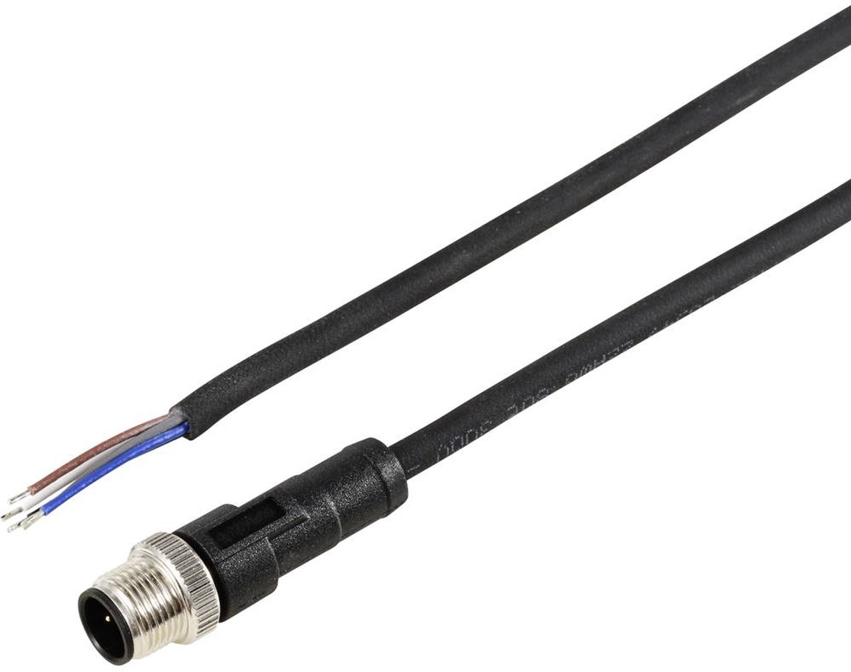 TRU COMPONENTS TC-12833172 Sensor/actuator aansluitkabel M12 Aantal polen (sensoren): 5 Stekker, recht 2 m 1 stuk(s)