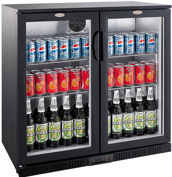 Barkoeler Zwart 2 Deuren - Combisteel 7527.0035 - Horeca & Professioneel