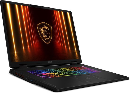 MSI Crosshair 18 HX AI A2XWGKG-018BE - Gaming Laptop - Core Ultra 9 - RTX 5070 - 32GB/1000GB - 240 Hz - 18 inch - azerty