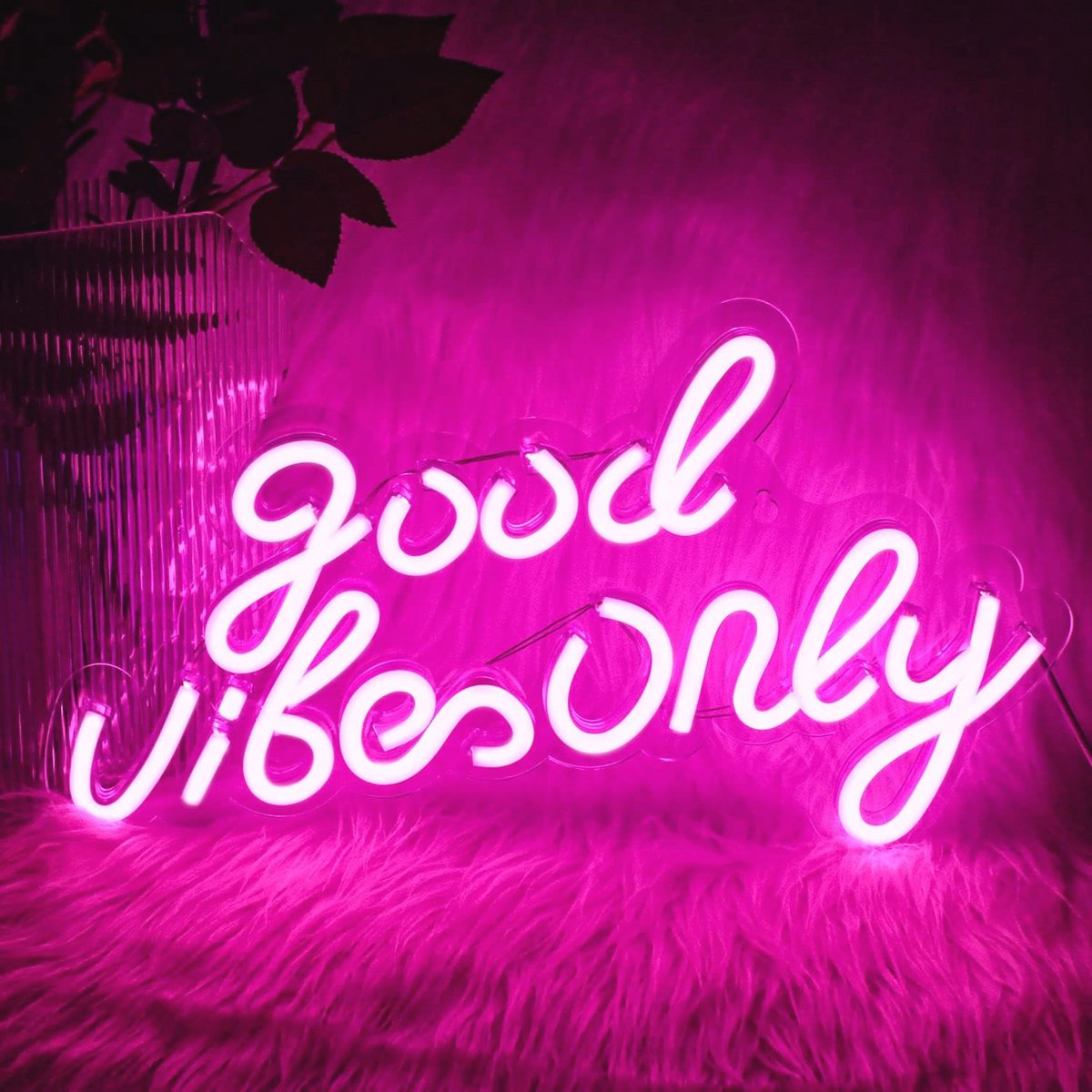 Roze Neon Lichtbord voor Slaapkamer en Decoratie | LED Wandlamp met Positieve Boodschap