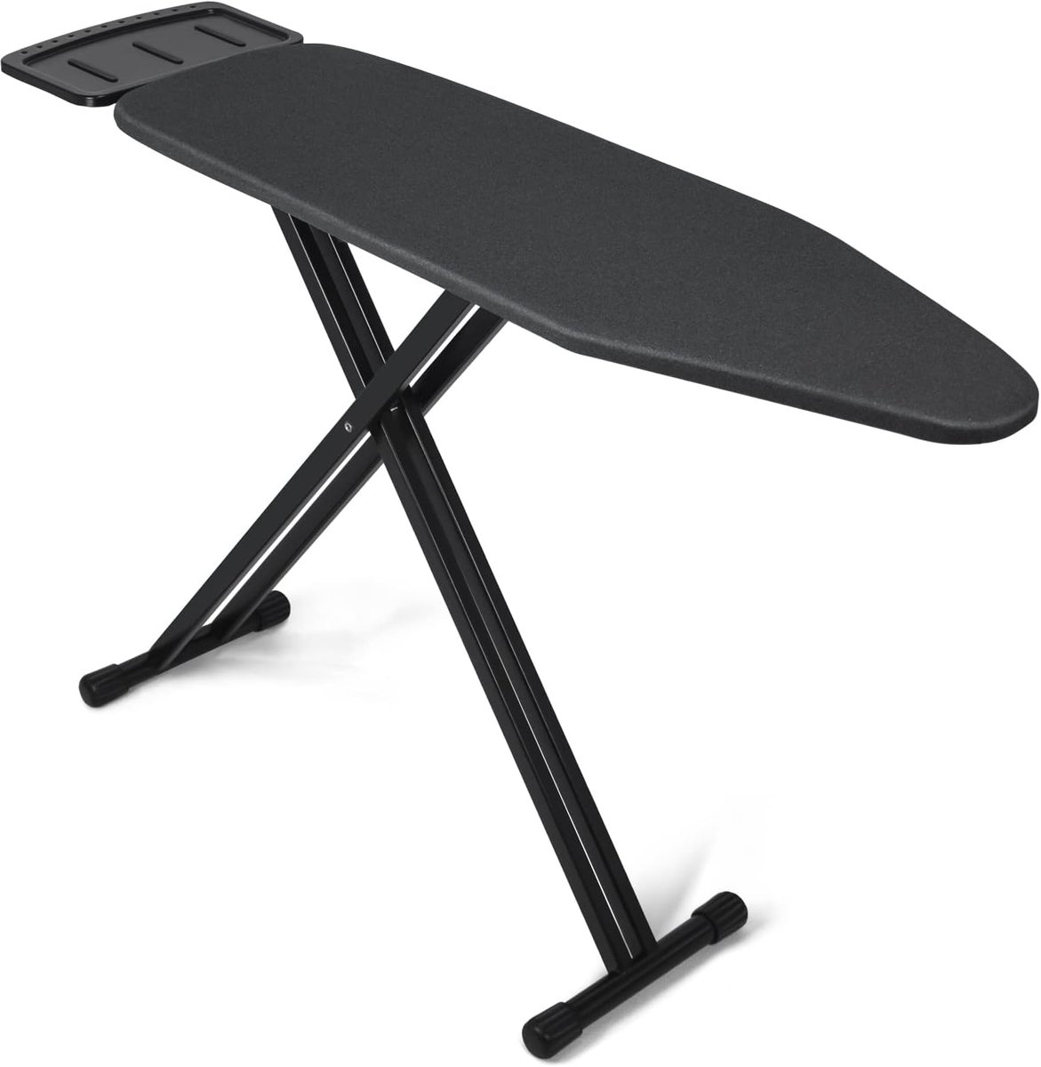 Compacte Inklapbare Strijkplank in Hoogte Verstelbaar - Hittebestendige Hoes - Zwart - 34 x 109 cm