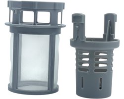 Fixem Geschikt voor Ariston Hotpoint Indesit Whirlpool Bauknecht Vaatwasser Filterset – Binnenfilter & Buitenfilter – Afwasmachine Zeef Vaatwasser filter – Vervangt C00256572 C00256571 482000022004 482000022005