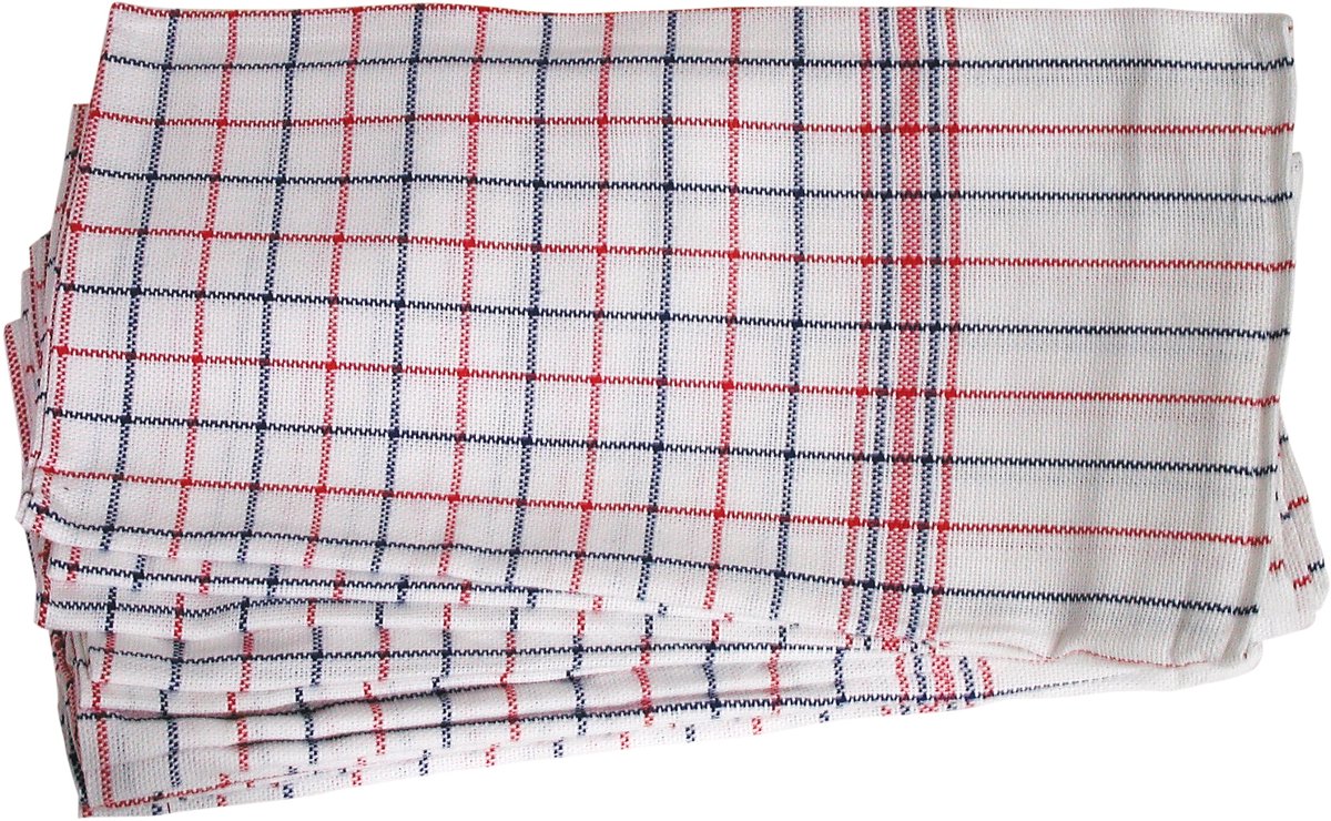 Theedoek nationale ruit ca 65x65cm 6st | 16 stuks