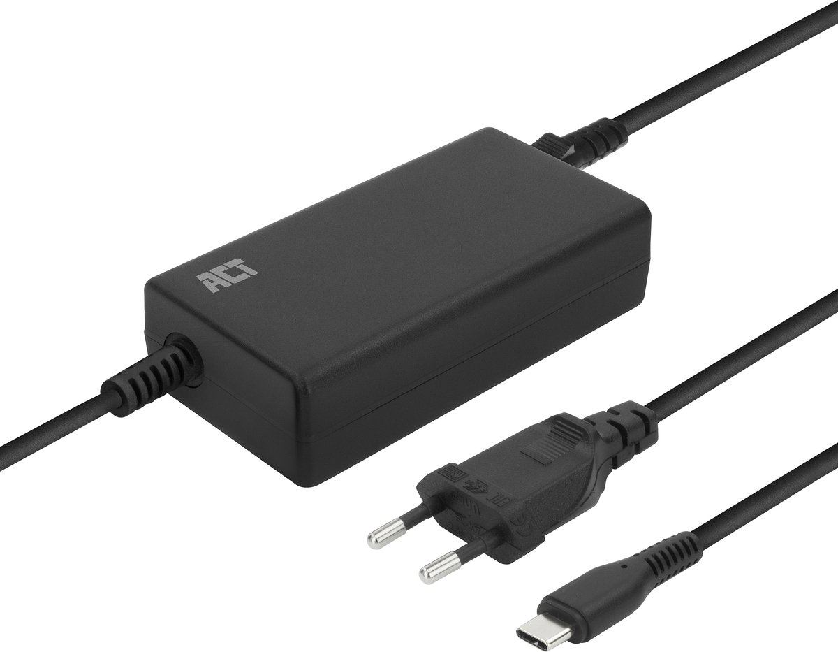 ACT USB-C laptoplader met Power Delivery profielen 65W AC2005