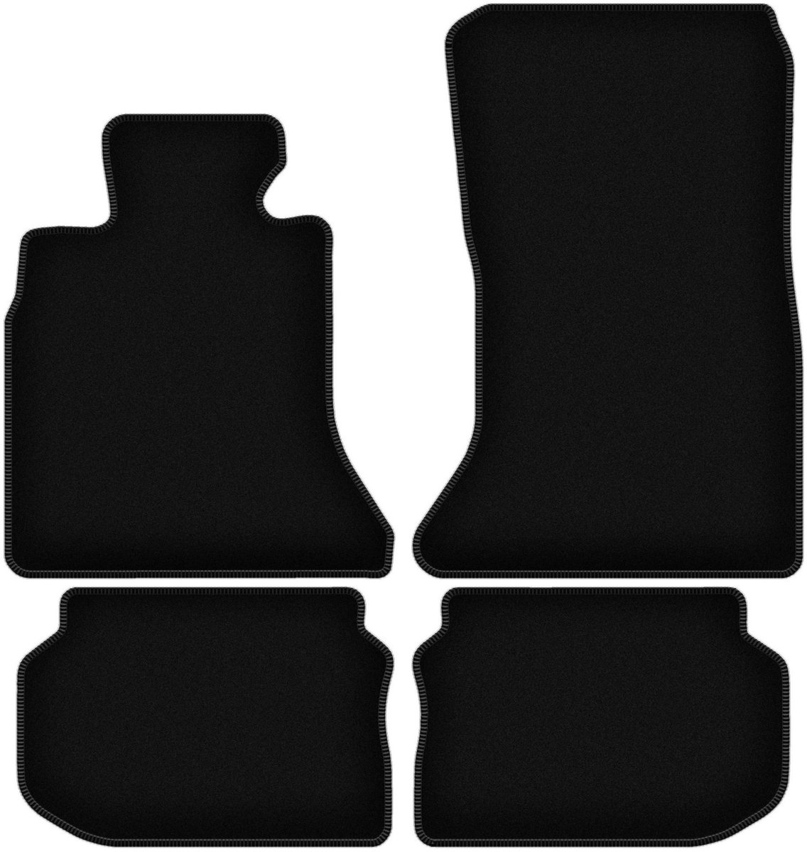 BASIC zwarte veloursmatten voor: BMW 5 F11 stationwagen (2010-2013)