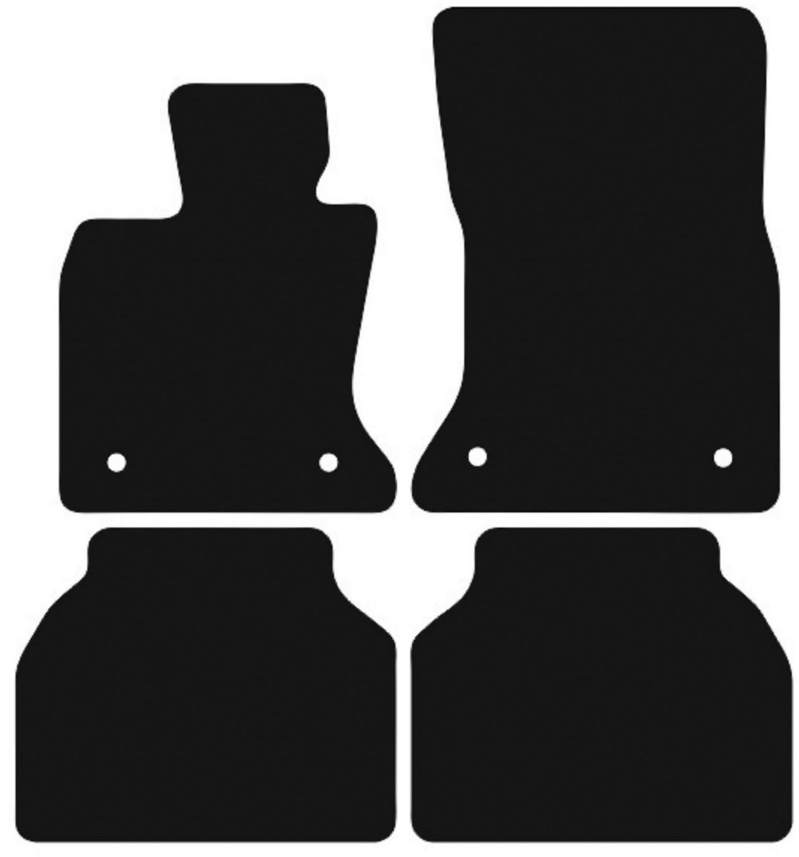 BASIC zwarte veloursmatten voor: BMW GT F07 xDrive GT (2009-2017)