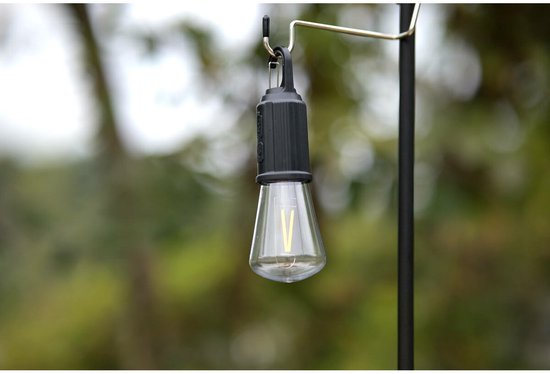 Lampe de camping rechargeable Benson avec mousqueton - 100 lumens - LED - Légère - USB Type-C