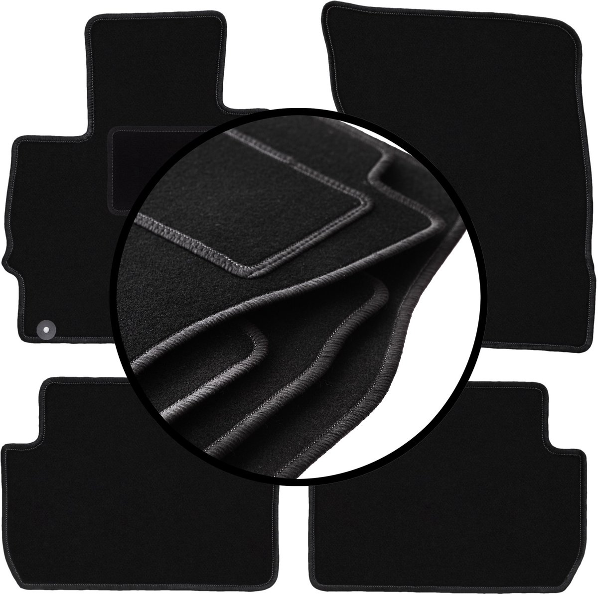 Complete set veloursmatten voor: Mitsubishi Eclipse Cross SUV (2017-)