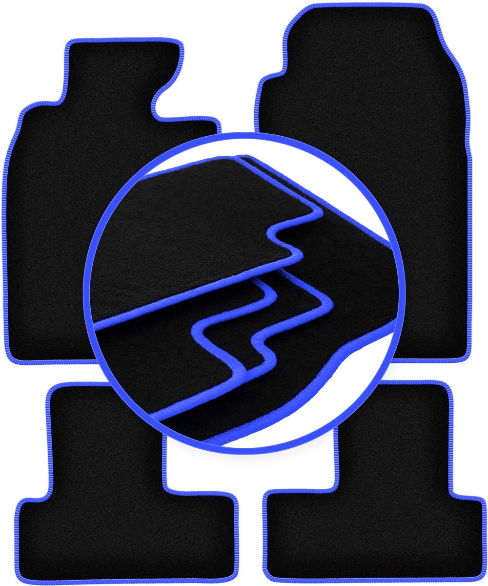 CARLUX-BLUE automatten voor: Mini Cooper One R50 hatchback (2001-2007)