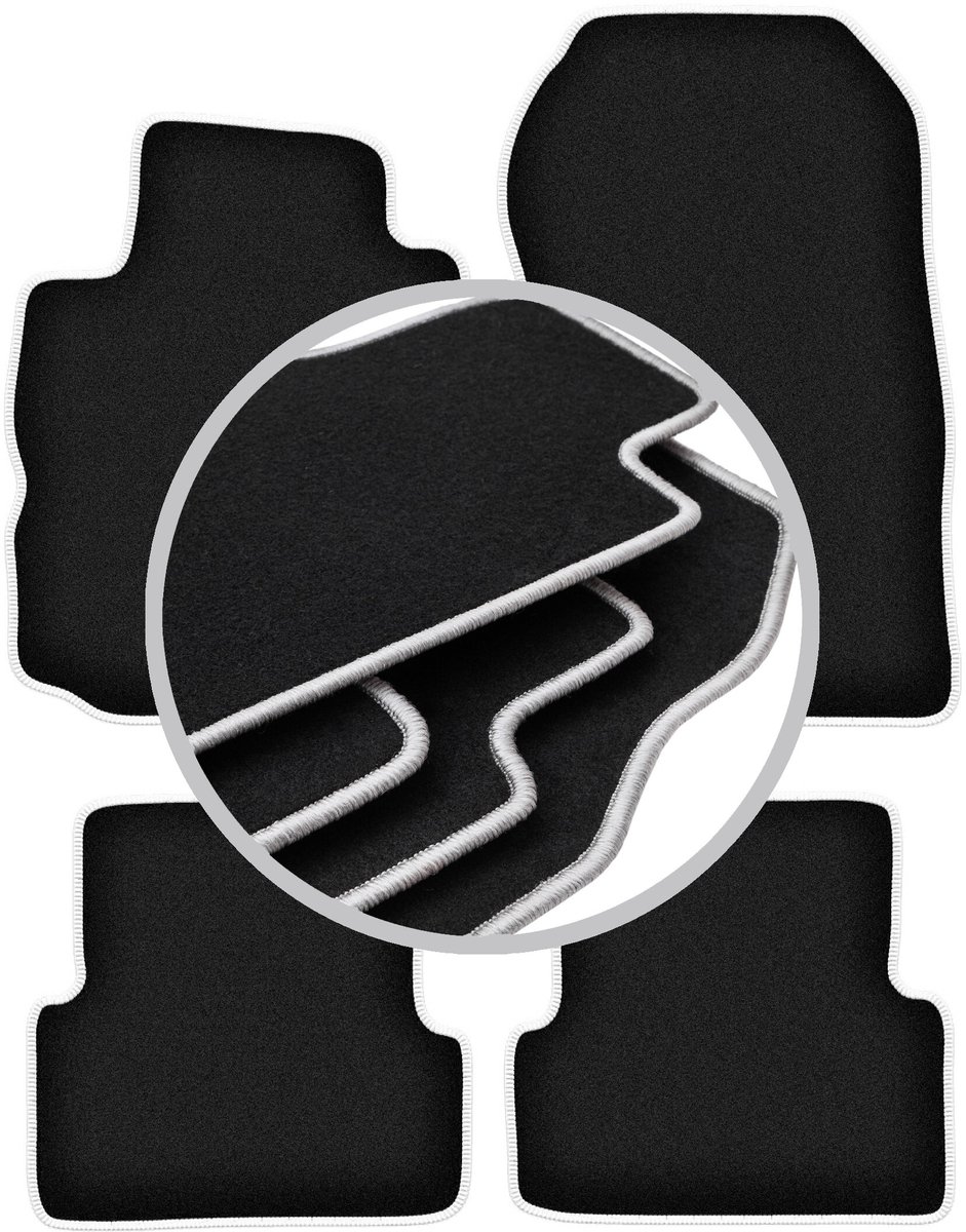 CARLUX-SILVER automatten voor: Renault Modus minivan (2004-2012)