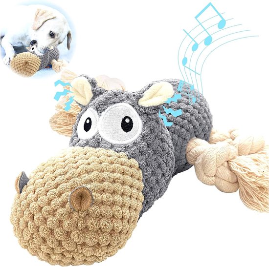 Pet Craft Supply Pluche hondenspeelgoed, interactief terriërspeelgoed, kauwspeelgoed, hersenstimulatie, grappig speelgoed voor kleine en middelgrote honden