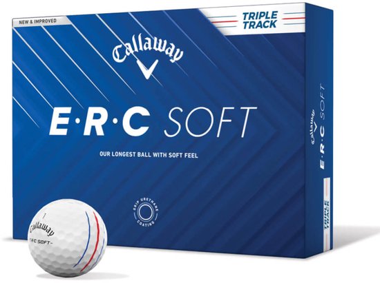Callaway ERC Soft 2025 Triple Track Golfballen - Wit - 12 Stuks