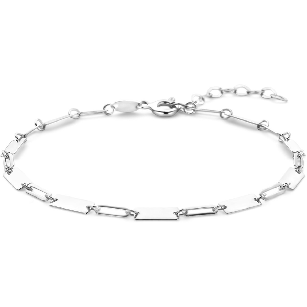 Zilver gerhodineerde armband 16 + 3 cm - 1340737