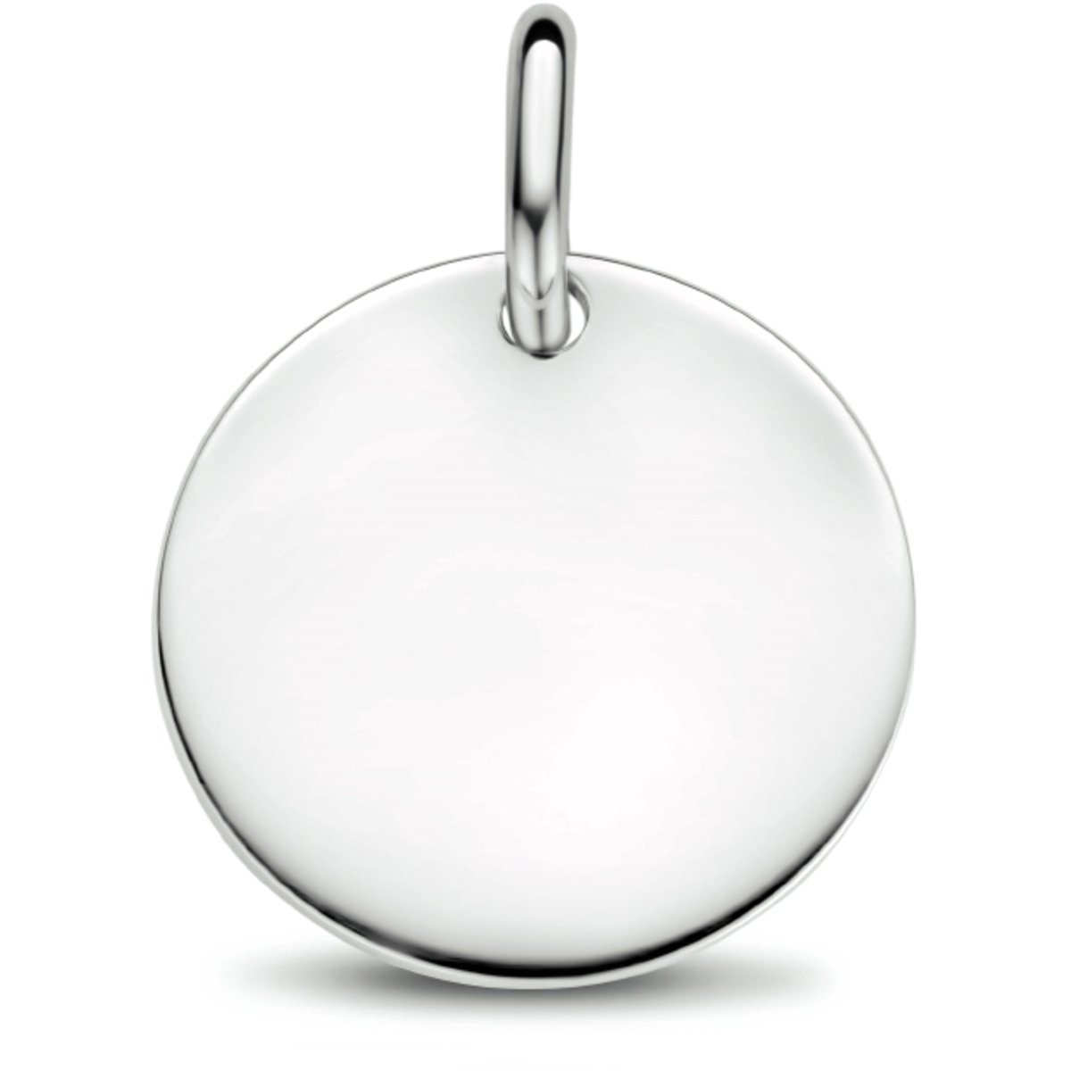 graveerhanger rond zilver gerhodineerd