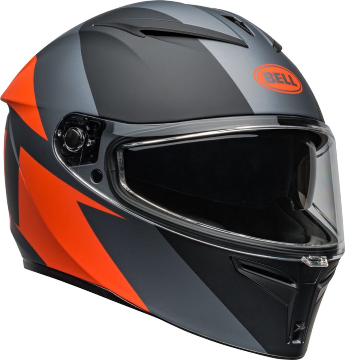 Bell Lithium Shear Mat Grijs Oranje Integraalhelm - Maat L - Helm
