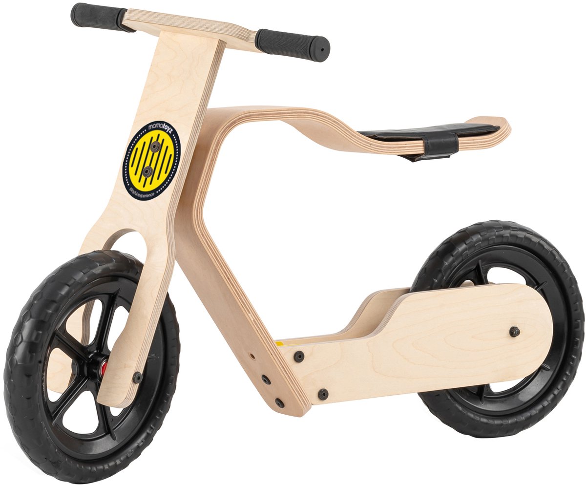 Houten Loopfiets voor kinderen vanaf 1 Jaar tot 5 jaar Voor binnen en buiten. Leren fietsen Mamatoyz thumbnail 5