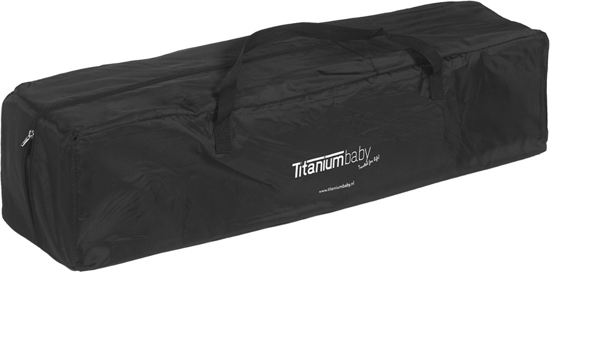 Titaniumbaby Campingbed 60 X 120 - Zwart / Melange thumbnail 2
